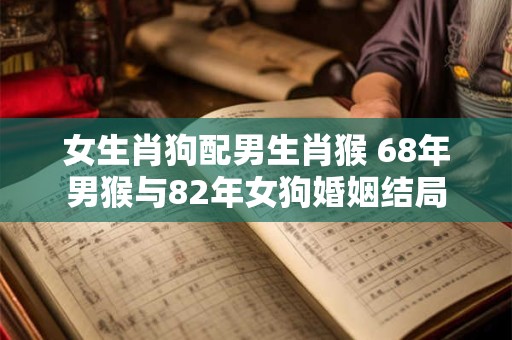 女生肖狗配男生肖猴 68年男猴与82年女狗婚姻结局