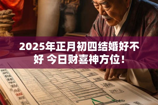 2025年正月初四结婚好不好 今日财喜神方位！