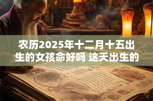 农历2025年十二月十五出生的女孩命好吗 这天出生的女孩命好