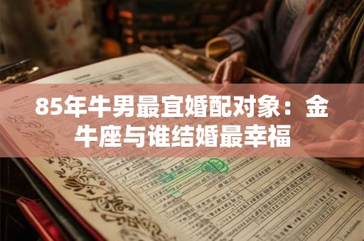 85年牛男最宜婚配对象:金牛座与谁结婚最幸福 85年牛男最宜婚配对象:金牛座与谁结婚最幸福