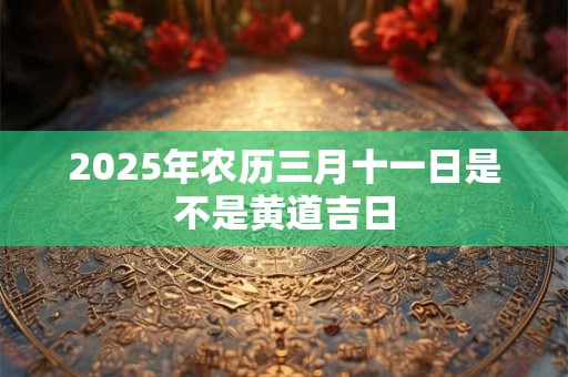 2025年农历三月十一日是不是黄道吉日