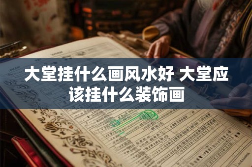 大堂挂什么画风水好 大堂应该挂什么装饰画