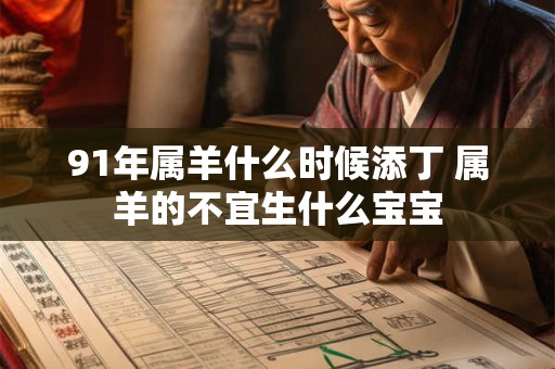 91年属羊什么时候添丁 属羊的不宜生什么宝宝