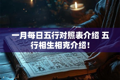 一月每日五行对照表介绍 五行相生相克介绍！