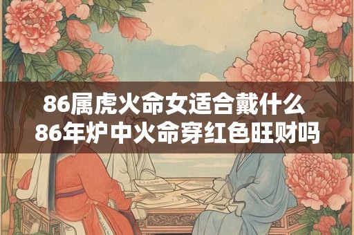 86属虎火命女适合戴什么 86年炉中火命穿红色旺财吗