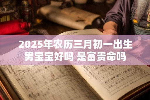 2026年农历三月初一出生男宝宝好吗 是富贵命吗
