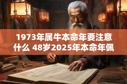 1973年属牛本命年要注意什么 48岁2025年本命年佩戴什么好