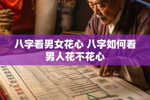 八字看男女花心 八字如何看男人花不花心
