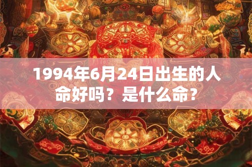 1994年6月24日出生的人命好吗？是什么命？