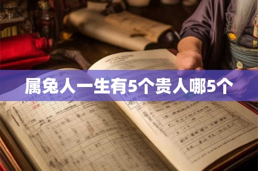 属兔人一生有5个贵人哪5个