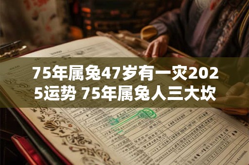 75年属兔47岁有一灾2025运势 75年属兔人三大坎