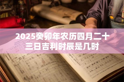2025癸卯年农历四月二十三日吉利时辰是几时 2025癸卯年农历四月二十三日吉利时辰是几时