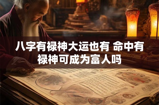 八字有禄神大运也有 命中有禄神可成为富人吗