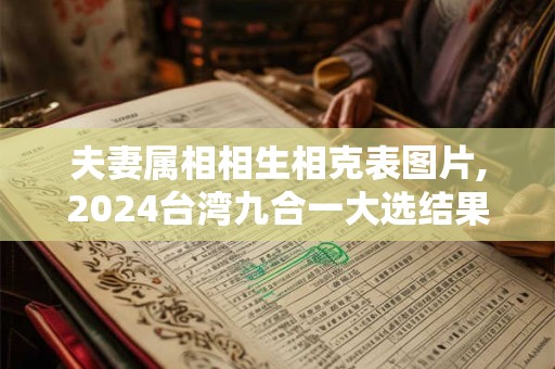 夫妻属相相生相克表图片,2024台湾九合一大选结果揭晓