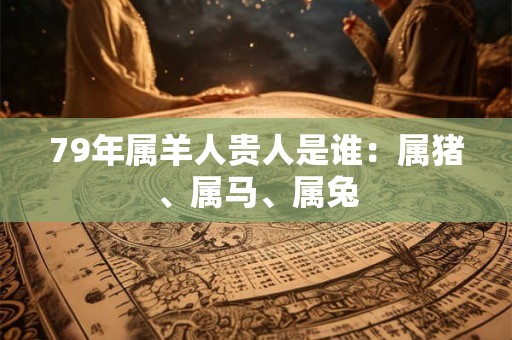 79年属羊人贵人是谁：属猪、属马、属兔