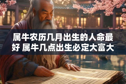 属牛农历几月出生的人命最好 属牛几点出生必定大富大贵