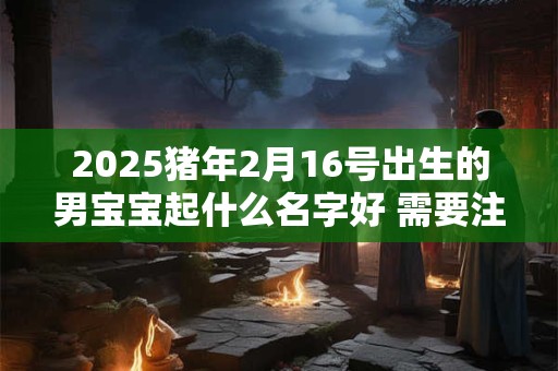 2025猪年2月16号出生的男宝宝起什么名字好 需要注意什么