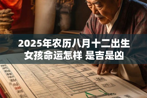 2025年农历八月十二出生女孩命运怎样 是吉是凶