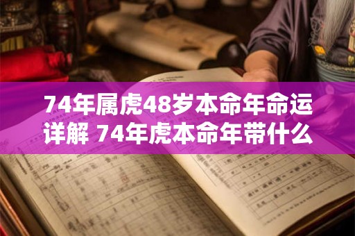 74年属虎48岁本命年命运详解 74年虎本命年带什么辟邪