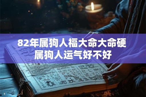 82年属狗人福大命大命硬 属狗人运气好不好