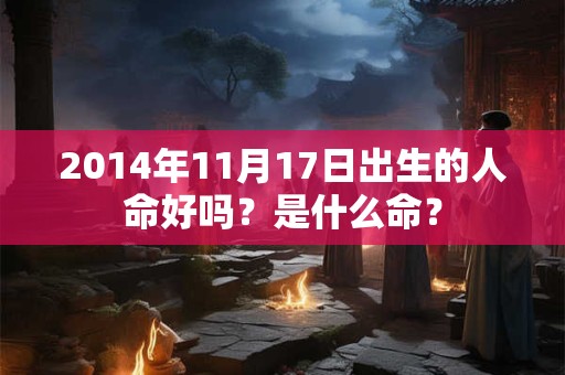 2014年11月17日出生的人命好吗？是什么命？