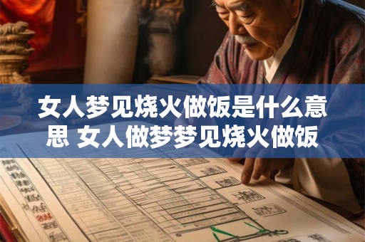 女人梦见烧火做饭是什么意思 女人做梦梦见烧火做饭意味着什么