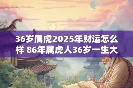 36岁属虎2025年财运怎么样 86年属虎人36岁一生大劫