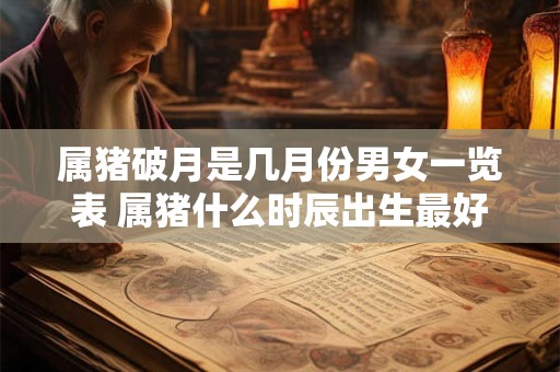 属猪破月是几月份男女一览表 属猪什么时辰出生最好