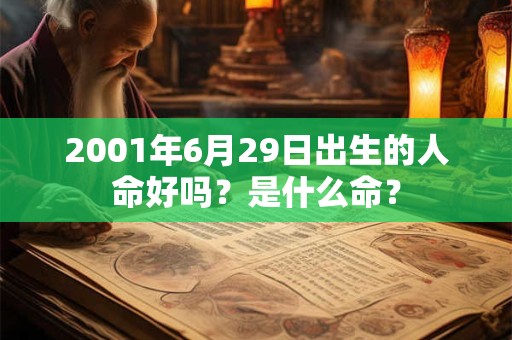 2001年6月29日出生的人命好吗？是什么命？