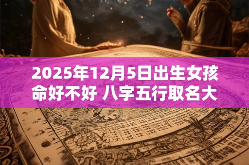 2025年12月5日出生女孩命好不好 八字五行取名大全