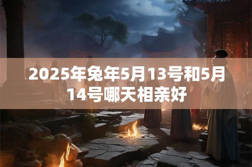2025年兔年5月13号和5月14号哪天相亲好