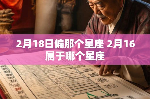 2月18日偏那个星座 2月16属于哪个星座