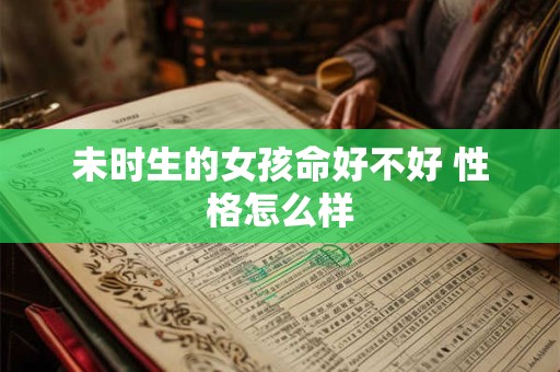 未时生的女孩命好不好 性格怎么样