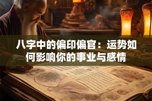 八字中的偏印偏官：运势如何影响你的事业与感情