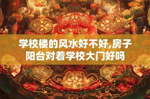 学校楼的风水好不好,房子阳台对着学校大门好吗