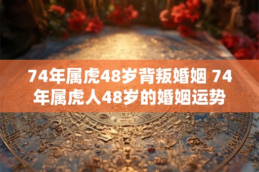 74年属虎48岁背叛婚姻 74年属虎人48岁的婚姻运势