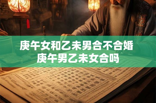 庚午女和乙未男合不合婚 庚午男乙未女合吗