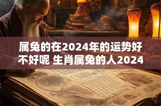 属兔的在2024年的运势好不好呢 生肖属兔的人2024年什么运比较好