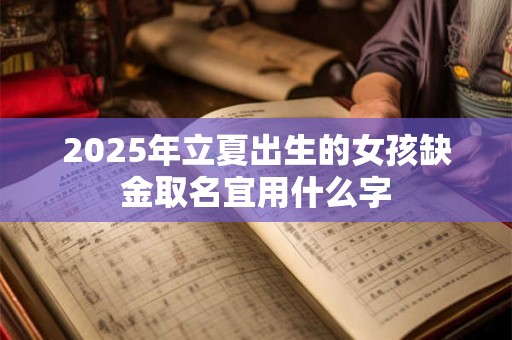 2025年立夏出生的女孩缺金取名宜用什么字