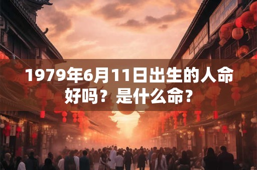 1979年6月11日出生的人命好吗？是什么命？