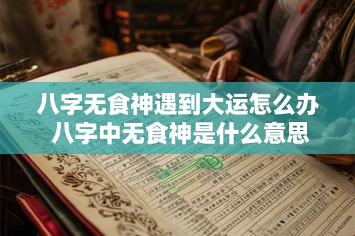 八字无食神遇到大运怎么办 八字中无食神是什么意思 八字无食神遇到大运怎么办 八字中无食神是什么意思