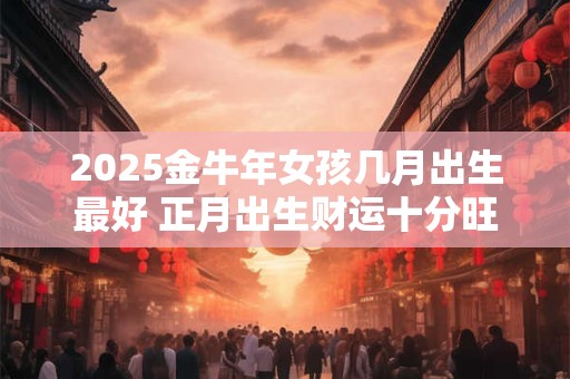 2025金牛年女孩几月出生最好 正月出生财运十分旺盛
