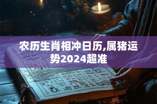 农历生肖相冲日历,属猪运势2024超准