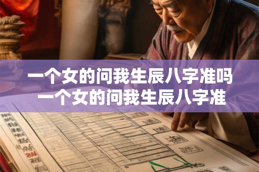 一个女的问我生辰八字准吗 一个女的问我生辰八字准吗怎么回答