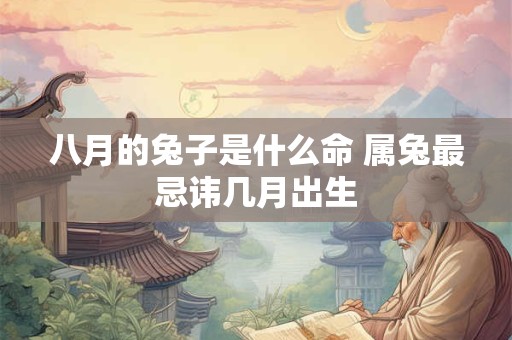 八月的兔子是什么命 属兔最忌讳几月出生