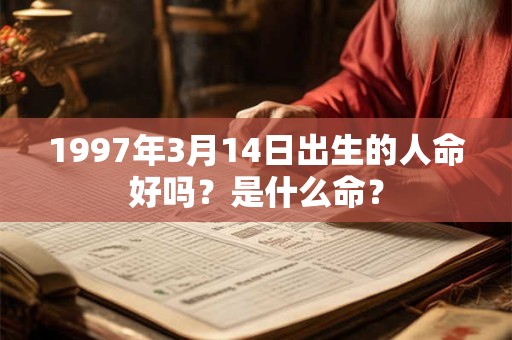 1997年3月14日出生的人命好吗？是什么命？