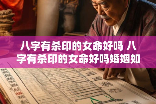 八字有杀印的女命好吗 八字有杀印的女命好吗婚姻如何