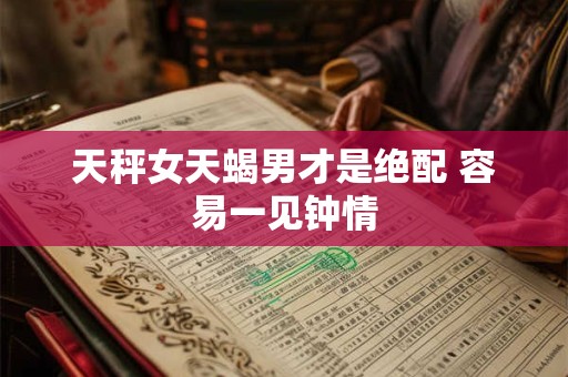 天秤女天蝎男才是绝配 容易一见钟情