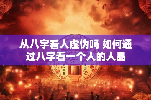 从八字看人虚伪吗 如何通过八字看一个人的人品