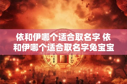 依和伊哪个适合取名字 依和伊哪个适合取名字兔宝宝